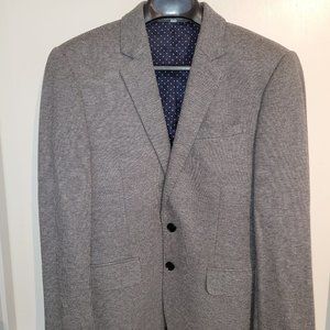 Small (37R) Grey Fitted Express Photographer Blazer